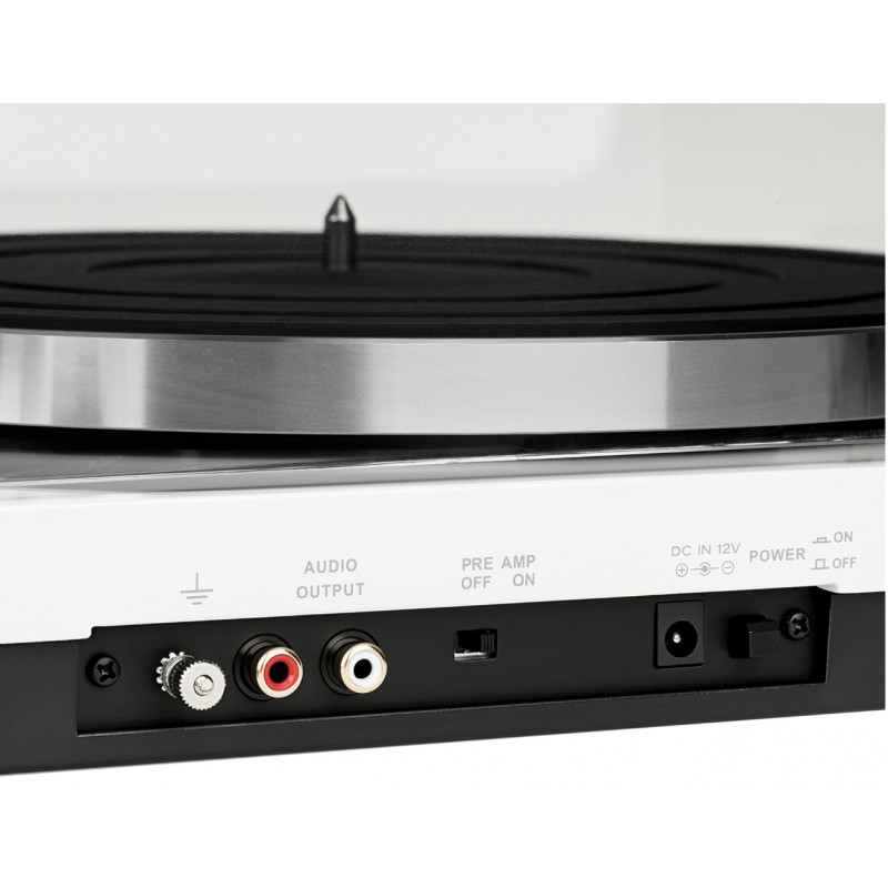 Thorens TD 201 Platine Vinyle "Plug & Play" Munie d'un Amplificateur Phono Intégré & d'une Cellule AT 3600