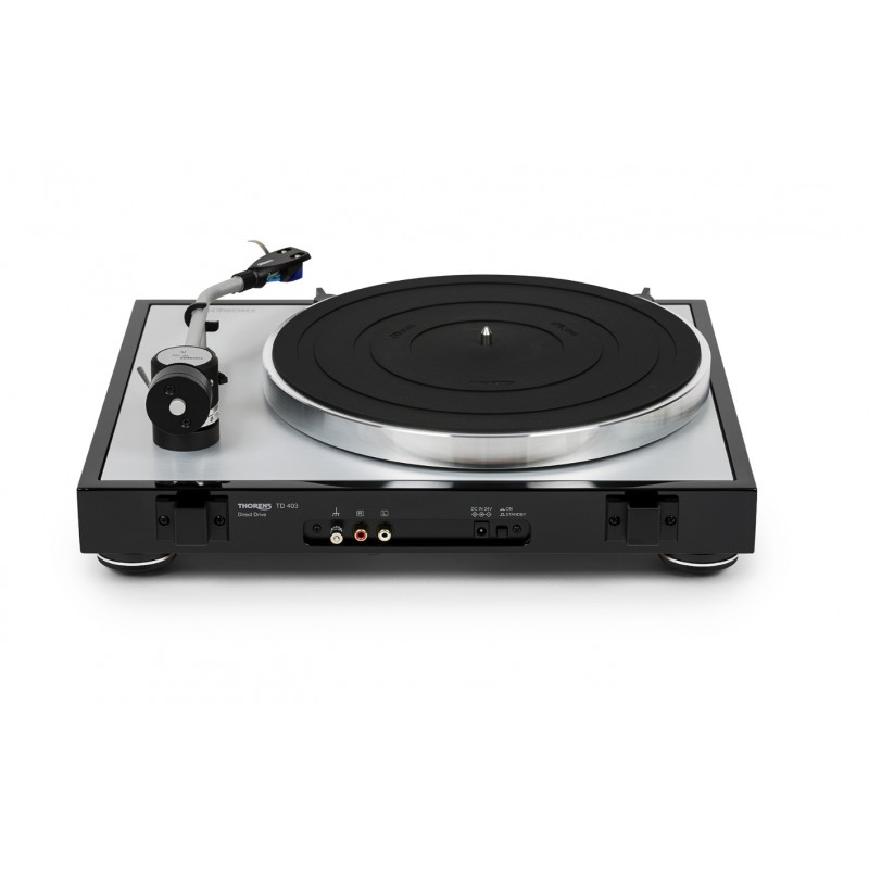 Thorens TD 403 DD Platine Vinyle Entrainement direct munie d'un Pré-Amplificateur Phono Intégré & Cellule Ortofon 2M Blue