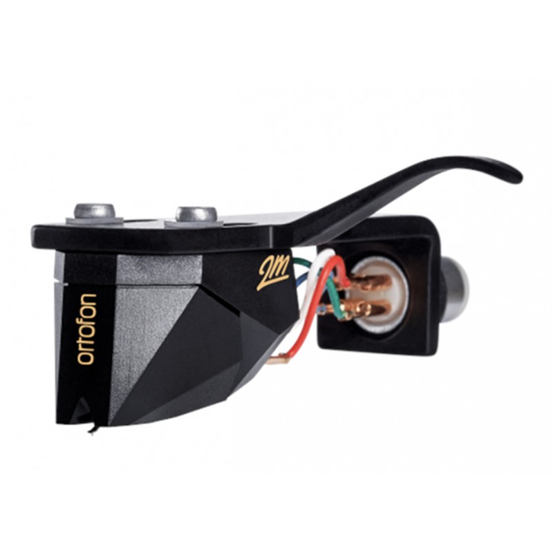 ORTOFON 2M BLACK Cellule à Aimant Mobile (MM) Pré-Montée sur Porte Cellule SH-04 Black