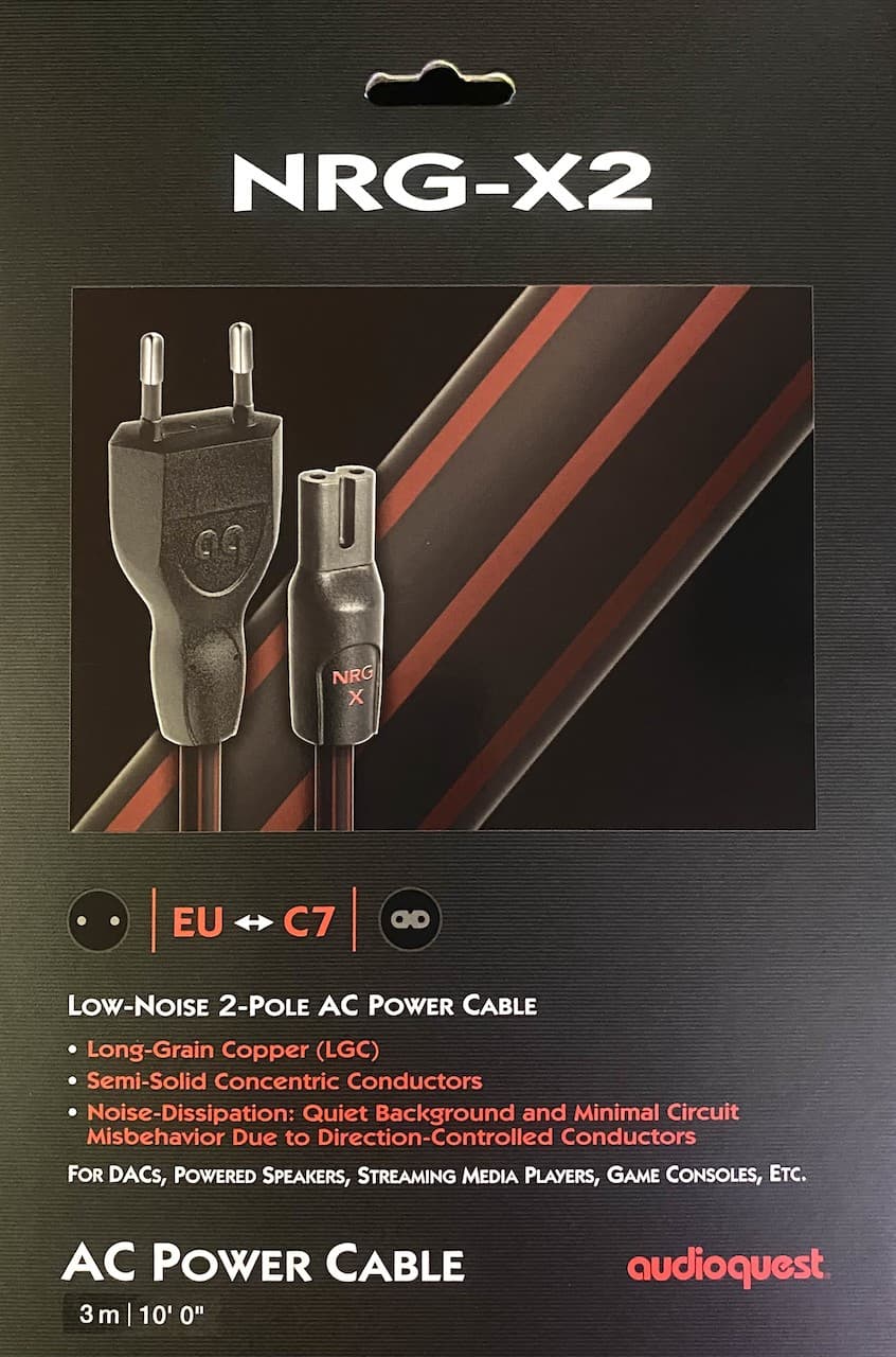 AUDIOQUEST NRG-X2 Câble d’Alimentation Secteur Bipolaire