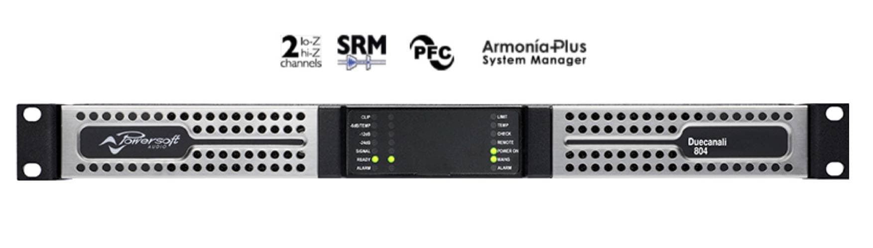 POWERSOFT DUECANALI 804 Amplificateur de Puissance 2 x 400 watts avec DSP + DANTE