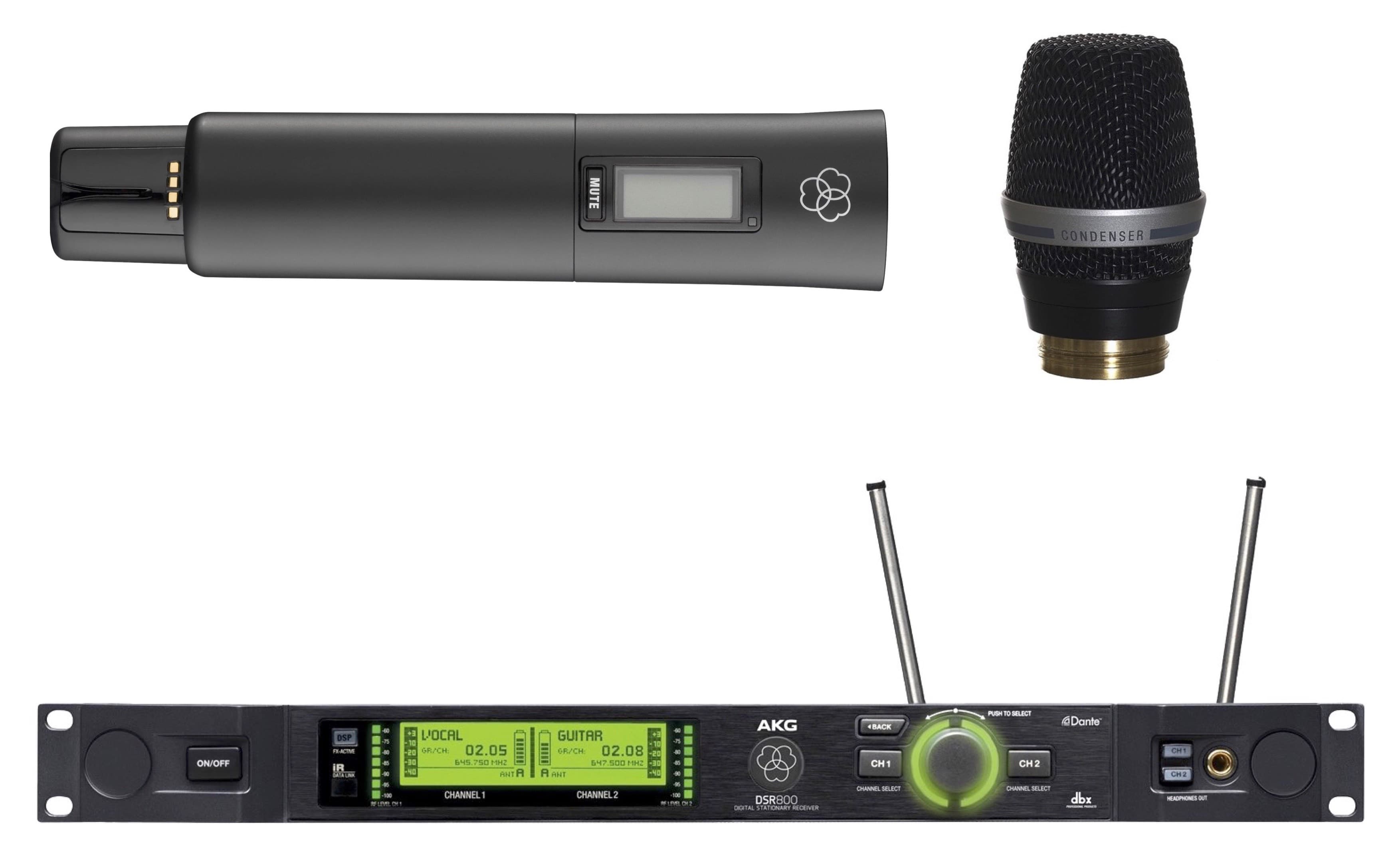 AKG DMS800 SET DHT-C5 Système Numérique Sans Fil Avec Microphone DHT800 & Capsule Électret C5WL1