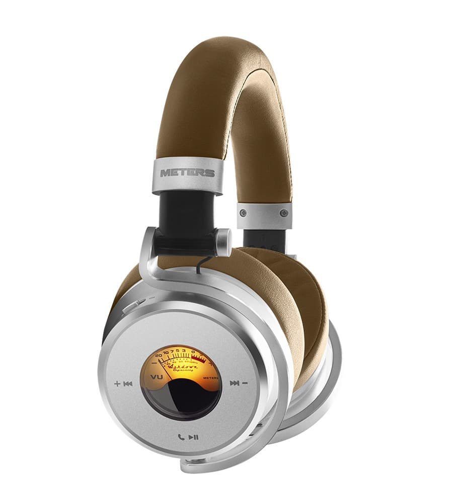 METERS OV-1B Connect Casque Dynamique Fermé Audiophile Bluetooth 32 Ohms (Marron-Silver)