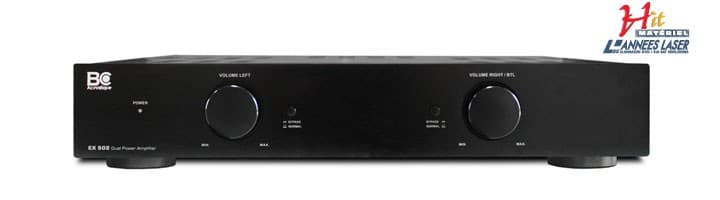 BC Acoustique EX-502 Amplificateur de Puissance 2x100 Watts sous 8Ω