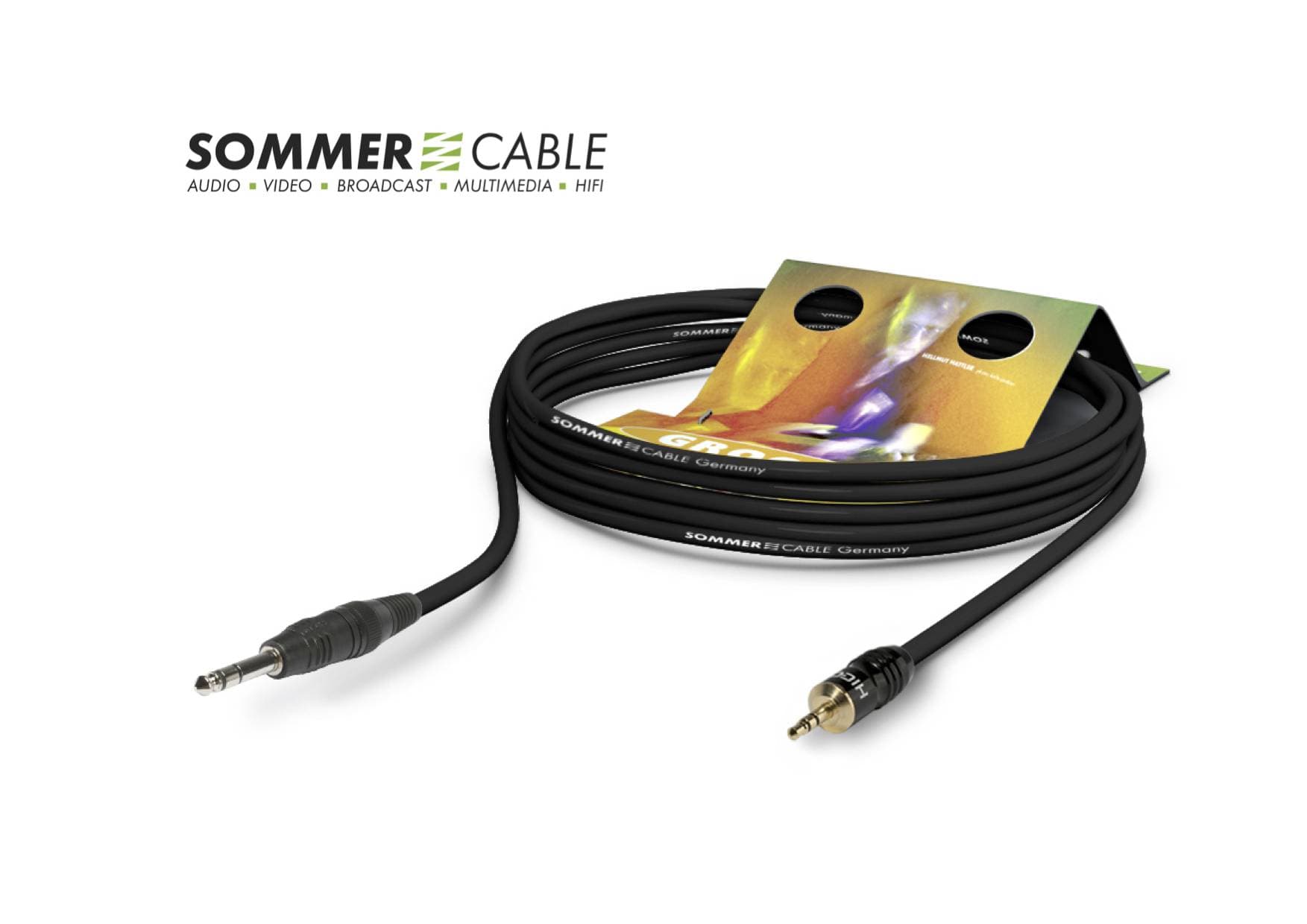 SOMMERCABLE Club SERIES MKII Câble 2 x 0,34 mm² Mini-Jack stéréo / JACK Stéréo NEUTRIK