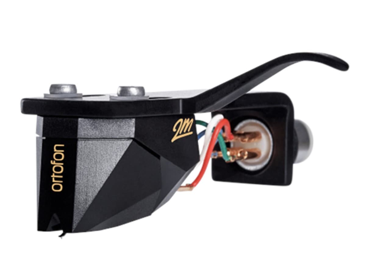ORTOFON 2M BLACK Cellule à Aimant Mobile (MM) Pré-Montée sur Porte Cellule SH-04 Black
