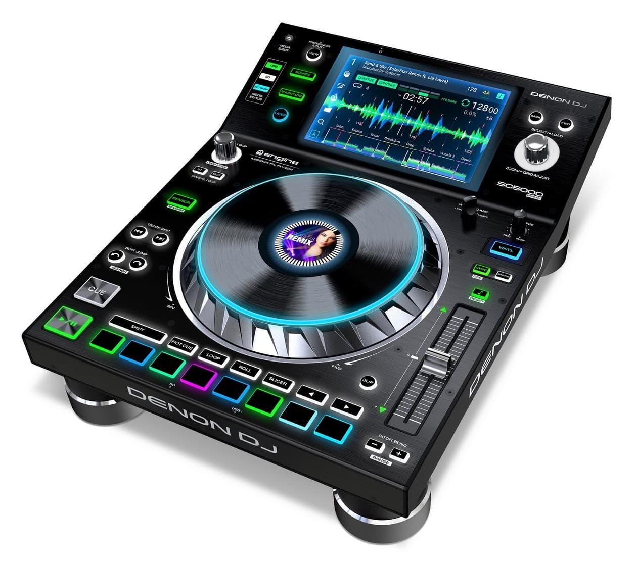 DENON SC5000 PRIME Platine CD DJ Professionnel avec Écran Tactile 7 Pouces