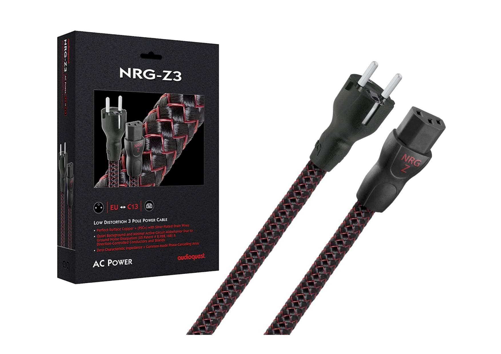 AUDIOQUEST NRG-Z3 Câble d’Alimentation Secteur Tripolaire